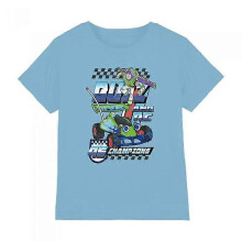 (7-8 Years,Sky Blue)Toy Story Childrens/Kids Champions Buzz & RC T-Shirt