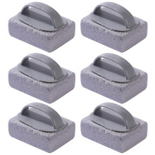 6PCS Grill Cleaning Brick with Ergonomic Handle for BBQ and PotSafe Powerful Stain Removal