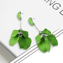 (A05) Acrylic Petal Earrings For Women Trend Luxury Long Dangle Drop Earrings Fairy Romantic