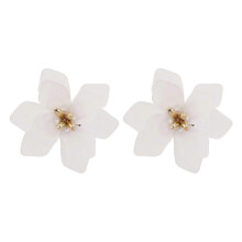 (A10) Acrylic Petal Earrings For Women Trend Luxury Long Dangle Drop Earrings Fairy Romantic