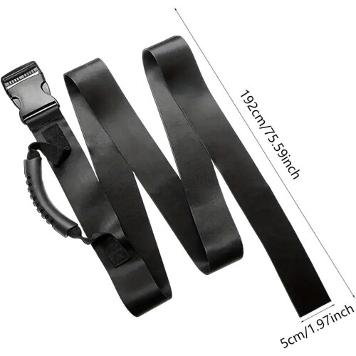 Carry Strap For Heavy Loads With Handle Single Strap Adjustable Nylon Black 2