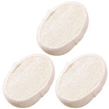 (3pcs) Natural Loofahs Sponge Exfoliating Shower Loofah Pads Ayurvedic Massage for Dead Skin Removal