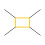 Pitching Target Strike Zone Target For Pitching Net, 4 Adjustable Straps, Portable Baseball Softball Training Yellow 1