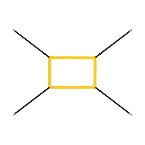 Pitching Target Strike Zone Target For Pitching Net, 4 Adjustable Straps, Portable Baseball Softball Training Yellow