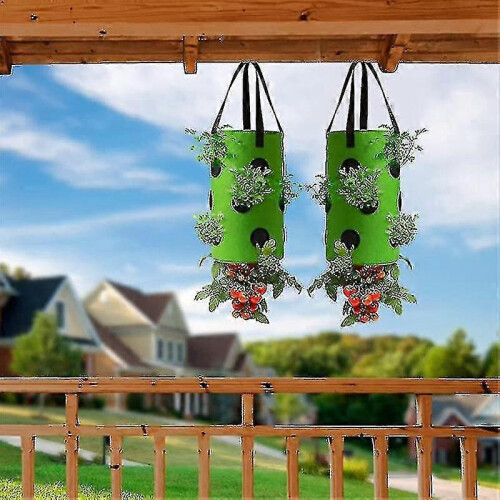 Upside Down Tomato & Herb Planter 3 Gallon 2 Pack Outdoor Hanger 25-26 1