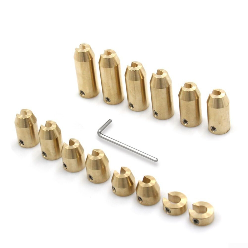 Motorcycle Wheel Balancing Weights Set, Reusable Brass Spoke Kit For Precision Ride, 14Pcs 9199774138246