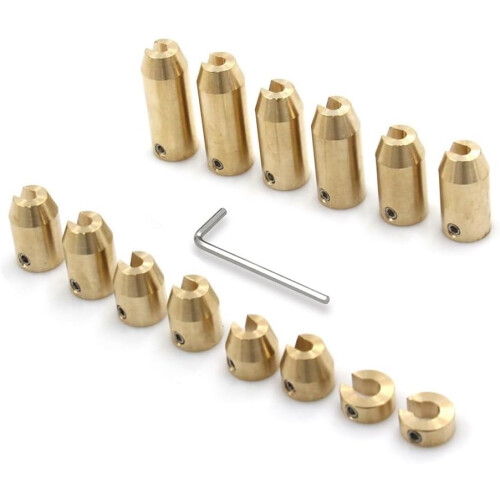 Motorcycle Wheel Balancing Weights Set, Reusable Brass Spoke Kit for Precision Ride, 14pcs 1