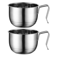(2pcs) Stainless Steel Hanging Sink Strainer Anti-Clog Over-Sink Drain Basket Kitchen Accessories