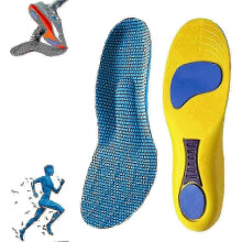 (35-36, 1pair yellow) Norelie Orthopedic Insoles for Arch Support Plantar Fasciitis Relief Comfort Work Sports Shoes 2025 New