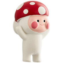 (03) 3D Red Mushroom Fridge Magnet Cute Cartoon Resin Magnetic Sticker for Kitchen Decor & Souvenirs