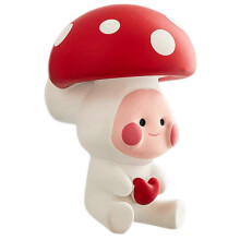 (01) 3D Red Mushroom Fridge Magnet Cute Cartoon Resin Magnetic Sticker for Kitchen Decor & Souvenirs