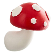 (06) 3D Red Mushroom Fridge Magnet Cute Cartoon Resin Magnetic Sticker for Kitchen Decor & Souvenirs