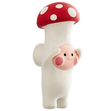 (02) 3D Red Mushroom Fridge Magnet Cute Cartoon Resin Magnetic Sticker for Kitchen Decor & Souvenirs