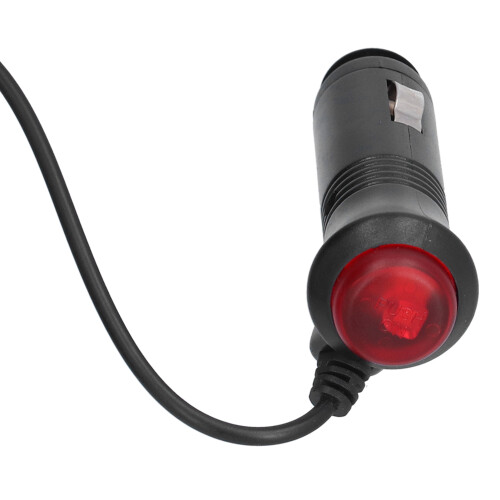 Cigarette Lighter Power Cable 12V/24V Switch Car Adapter 1.5A Black 2