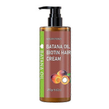 (2PCS)Bio Batana Oil for Hair Growth, Batana Hair Conditioner, 100% Natural Batana Oil Biotin Hair Cream, for Healthier, Thicker, Smooth Hair