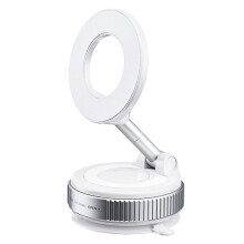 (White) 2025 Upgraded Strong Magnetic Car Phone Holder for MagSafe, Ultra Vacuum Suction Cup Phone Mount 360 Degree  Phone Holders