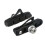 2pack Quiet Effective Cycling Brake Pad Reliability-Black black 1
