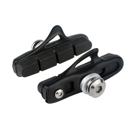 2pack Quiet Effective Cycling Brake Pad Reliability-Black black