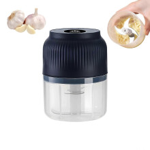 (Blue) Portable Electric Garlic Chopper, 2025 New Rechargeable Food Processor for Garlic Ginger Onion Meat Vegetable Chilli, Home Kitchen Gadget
