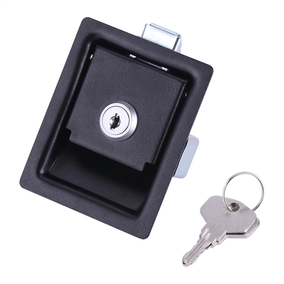 Flush Mount Paddle Lock For Rv Door Lock, Anti-Theft Paddle Locks With Rust Proof Design, Universal For Motorhomes And Car Toolbox Locks, 9358999860978