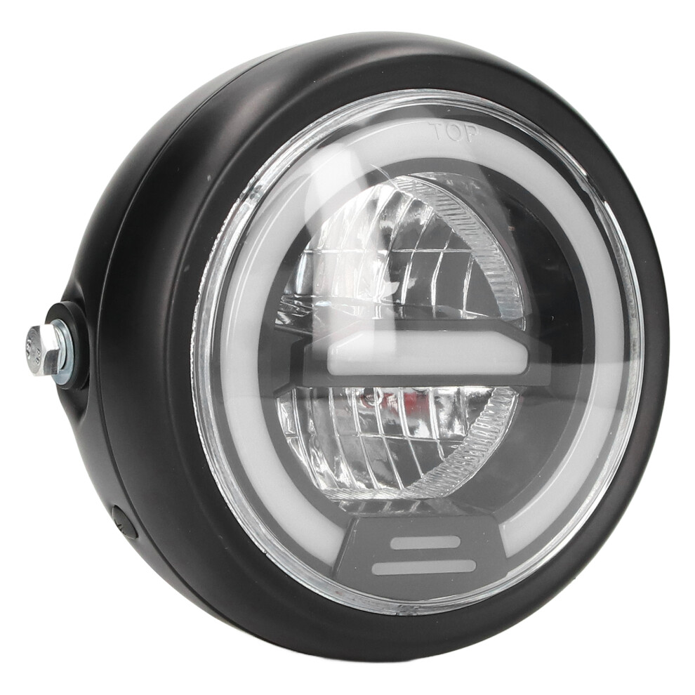 6.5 Inch Led Motorcycle Headlight Round, Easy To Install Front Headlamp For Motocross Scooter, Effortless Installation With Brackets, Ipx66 9170372763764