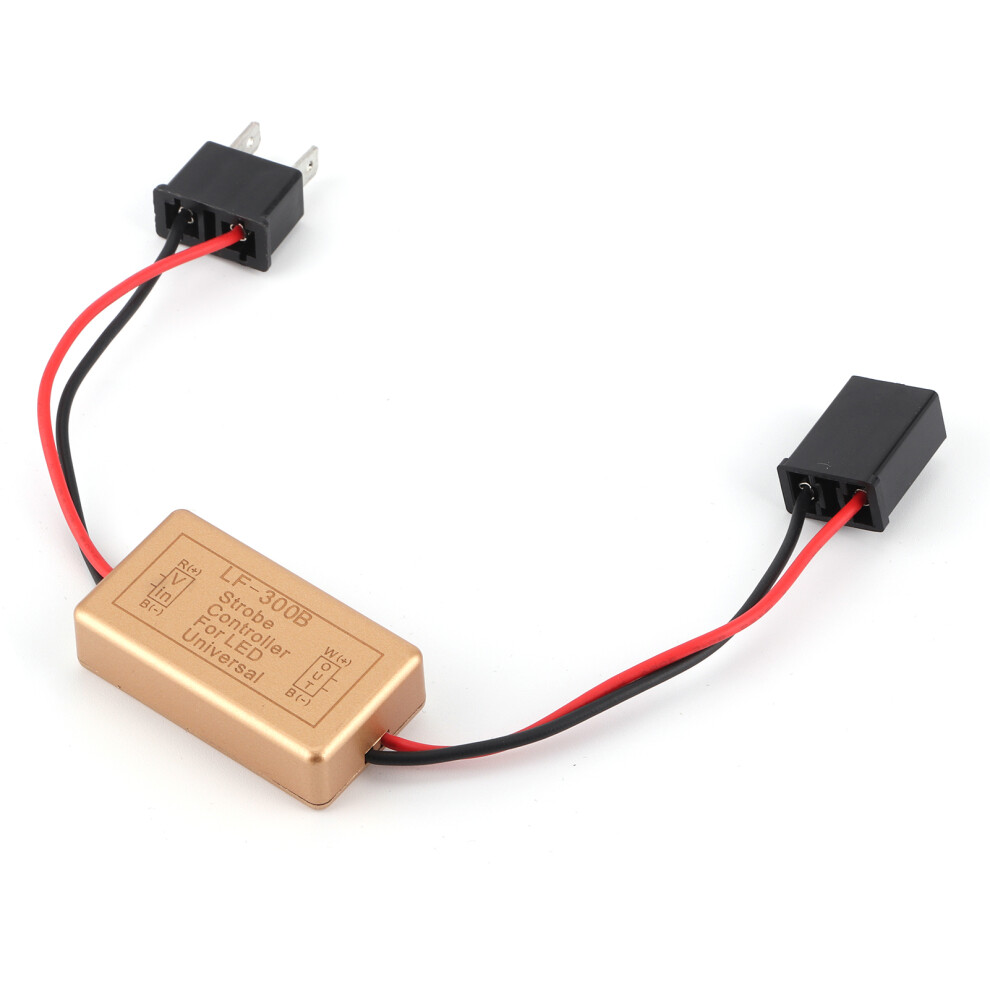 Flash Strobe Controller For Led Headlight Foglamp, Continuous Flashing Module With Burst Flash Mode, Adjustable Flashing Frequency Wide Voltage Range 9358999861708