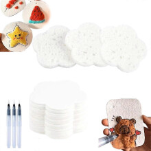 (Flowers) 3D Drawing Magic Puffy Paint Kit, Foam Texture Puffy Popcorn Drawing Paint Set, Sensory Art Toy Craft Gift for Kids