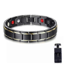 (black gold) Copper Pulse Prostate Wellness Band,Magnetic Bracelet Improves Blood Circulation