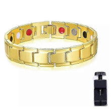 (gold) Copper Pulse Prostate Wellness Band,Magnetic Bracelet Improves Blood Circulation
