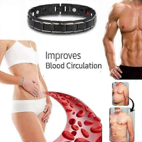 (black) Copper Pulse Prostate Wellness Band,Magnetic Bracelet Improves Blood Circulation 1
