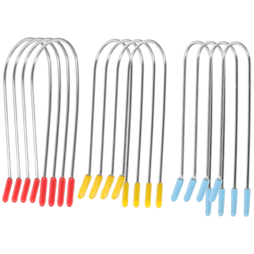 24pcs Hot Roller Clips Hair Curler Clamps Secure Hold for Electric Rollers and Retro Waves