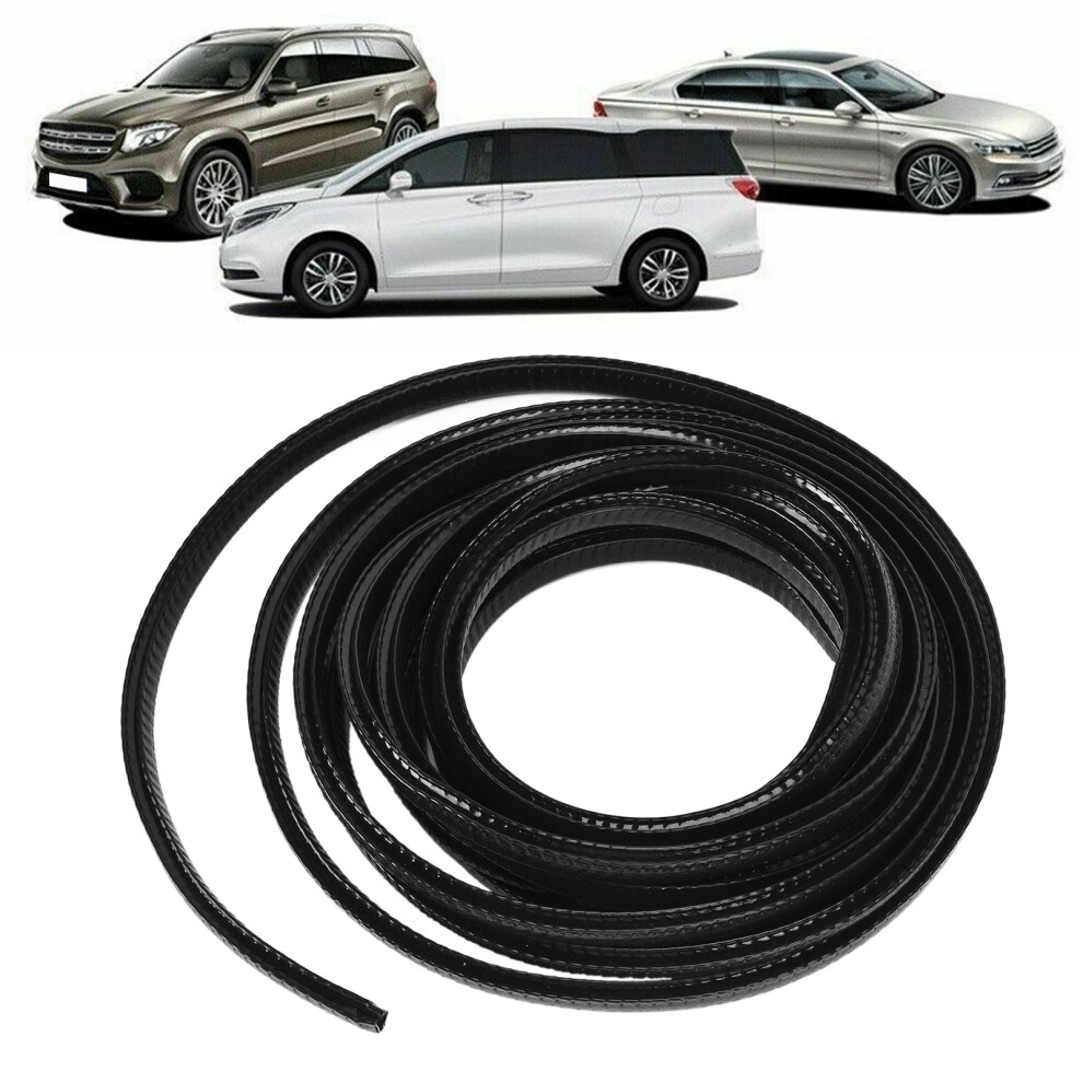 5M U-Shaped Car Edge Trim Seal Strip 8X10mm Universal Auto Modification 8781377035216