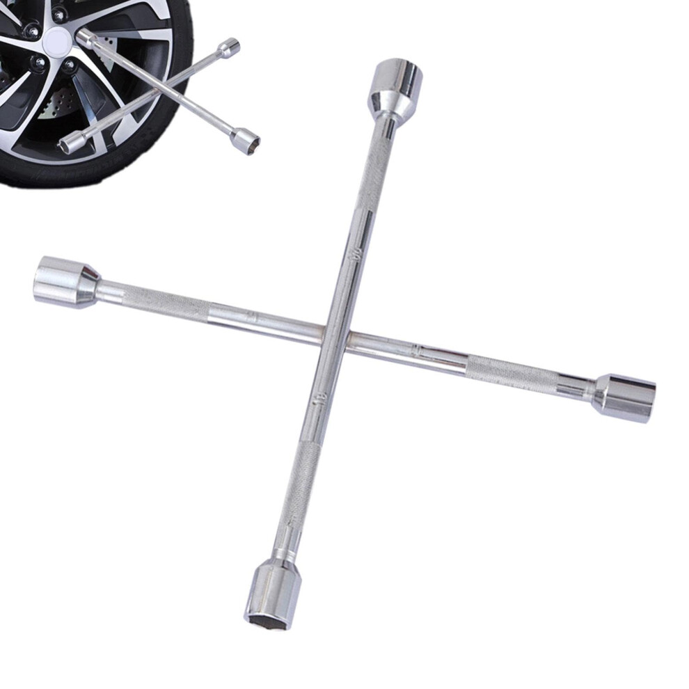 Heavy Duty 4Way Tire Lug Wrench With Antislip Grip, Strength Steel For Easy Tire Change 9382693463814