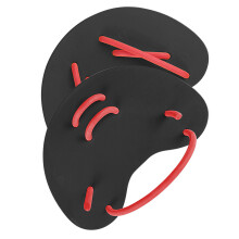 1 Pair Swim Workout Paddles Nonslip Grip Swimming Hand-Black