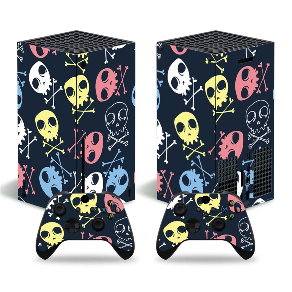 Skin Wrap For Xbox Series X Console With 2 Controller Decals, 360 Coverage, Scratch And Dust Protection 9199774139144