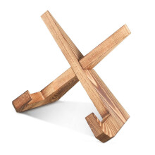 (B) Wooden Cook-Book Holder Hands-Free Convenience Kitchen Counter Essential
