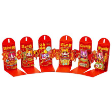 (B) Year of the Horse Red Envelope Set (6pcs) - 3D Pop-Up Lucky Money Packets for Chinese New Year & Wedding Celebrations