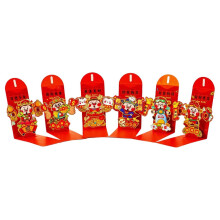 (C) Year of the Horse Red Envelope Set (6pcs) - 3D Pop-Up Lucky Money Packets for Chinese New Year & Wedding Celebrations