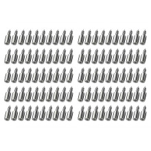 (100pcs) Self-Tapping Screw Shelf Supports with Non-Slip Sleeves, Cabinet Laminate Bracket Pegs for Kitchen, Wardrobe & Bookcase