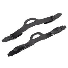 Fin Straps - Adjustable Underwater Diving Fin Straps with Quick Release Buckles for Snorkeling and Diving, Black L