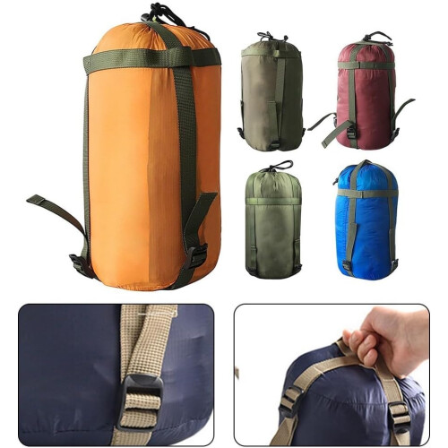 Practical Sleeping Bag Compression Sack 20L, Quick Access Drawstring, Lightweight Green Storage Solution 1
