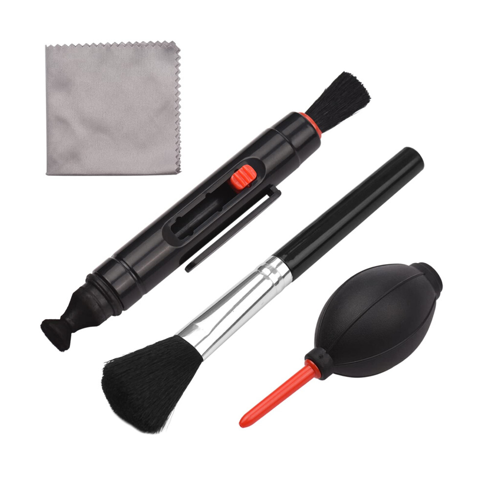 Camera Lens Cleaning Kit 4Pcs With Dust Blower Brush Pen Cloth For Dslr Telescope Smartphone 9199774139328