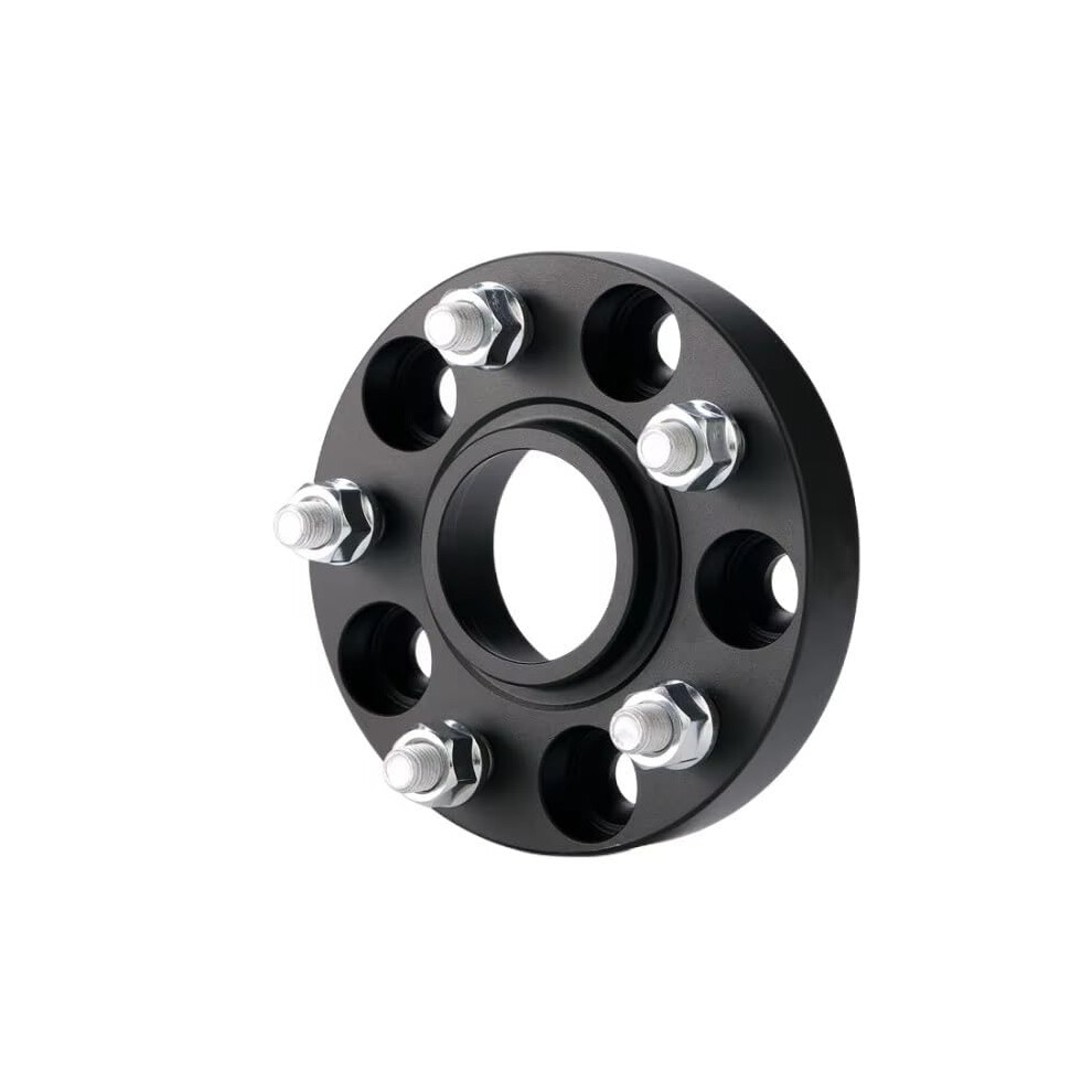 Wheel Spacers 5X114.3 25Mm Hub Centric 60.1Mm Cb M12x1.5 For Lexus Toyota Forged Aluminum 2Pc Black 9347817734379