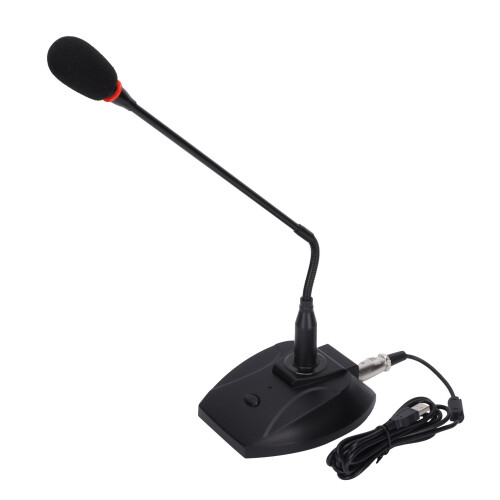 Highly Sensitive Microphone for Professional Use, Full Coverage with Flexible Gooseneck for Convenient Adjustment in Video Broadcasting