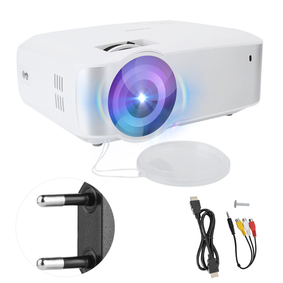 Mini Projector With Full Hd Resolution Bluetooth Connectivity Hifi Stereo Sound Keystone Correction Wide Compatibility For Gaming Movies And Business 9482828849534