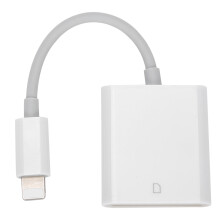 Draagbare Lightning SD-kaartlezer, plug-and-play, geen app nodig, snelle gegevensoverdracht, bidirectionele transmissie, universele compatibiliteit