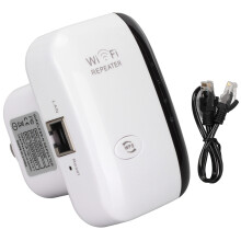 WiFi Extender Long Range Amplifier Wireless Signal Booster With Ethernet Port Alexa Compatible Universal Repeater For Home And Business High Speed