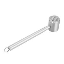 Stainless Steel Meat Tenderizer Hammer with DualSided Surface for Steak Chicken and BBQ