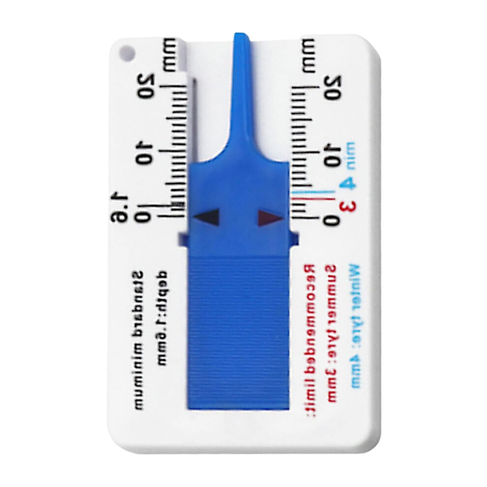 020Mm Tire Tread Depth Gauge For Cars And Motorcycles, Accurate Tyre Wear Checker For Road Safety 9382693464699