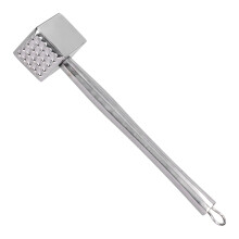 Heavy Duty Stainless Steel Meat Tenderizer Hammer with DoubleSided Design and NonSlip Handle Ref: 1332